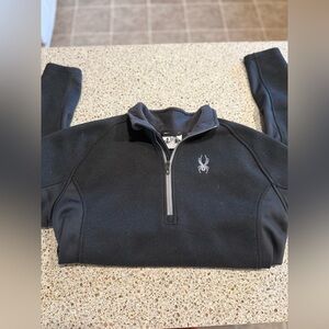 Spyder Men's Black Zip-Up Sweater